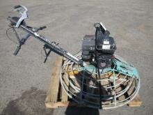 MULTIQUIP WHITEMAN 4' WALK BEHIND GAS POWER TROWEL W/ HONDA GX240 ENGINE