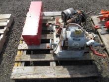 SIOUX VALVE FACE 115V GRINDING MACHINE & TOOLBOX W/ PORTA POWER PARTS