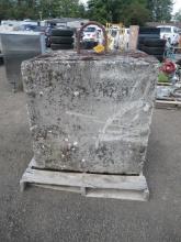 3' X 3' X 3' CONCRETE BLOCK W/ LIFTING EYE