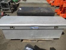 FREEDOM 72'' X 21'' DIAMOND PLATE TRUCK STORAGE BOX & 48'' X 22'' X 24'' STEEL STORAGE BOX