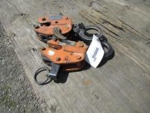 (2) RENFROE 1/2 TON PLATE CLAMPS