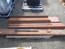 ASSORTED ANGLE IRON, STEEL CHANNEL, & FLAT BAR