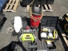 WAGNER FLEXIO 590 PAINT SPRAYER, HUSKY 1750PSI PRESSURE WASHER, RYOBI 1600PSI PRESSURE WASHER, &