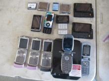 (10) VINTAGE CELLULAR PHONES - LG VX8300 FLIP PHONE, LG GX9400 SWING FLIP PHONE, LG GX9700 DARE