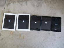 (5) APPLIE IPADS - IPAD MINI 4 A1150 W/ 7.9'' DISPLAY, IPAD MINI A1432 W/ 7.9'' DISPLAY, IPAD MINI