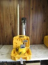 SPECTRA PRECISION LL300N LASER LEVEL W/ HL450 RECEIVER, TRIPOD, & MEASURING STICK