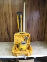 SPECTRA PRECISION LL300N LASER LEVEL W/ HL450 RECEIVER, TRIPOD, & MEASURING STICK