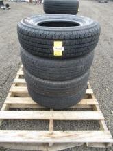 (4) POWER KING TOWMAX STR 225/75R15 TIRES