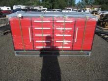 2025 7' 10-DRAWER TOOL BENCH (RED) (UNUSED)