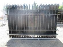 2025 ABOSS 4-RAIL WROUGHT IRON FENCING (UNUSED) - (22) 10' X 7' FENCE PANELS & (23) POSTS
