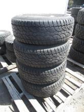 (4) COSMO EL TIGRE A/T 265/70R16 TIRES ON 5 LUG WHEELS