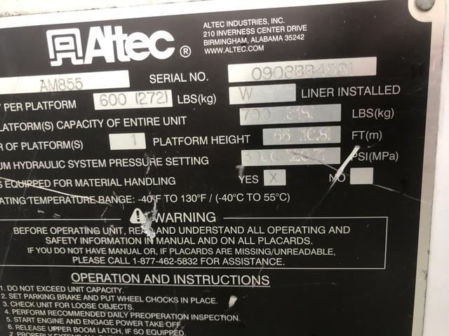 2009 GMC C8500 ALTEC BUCKET
