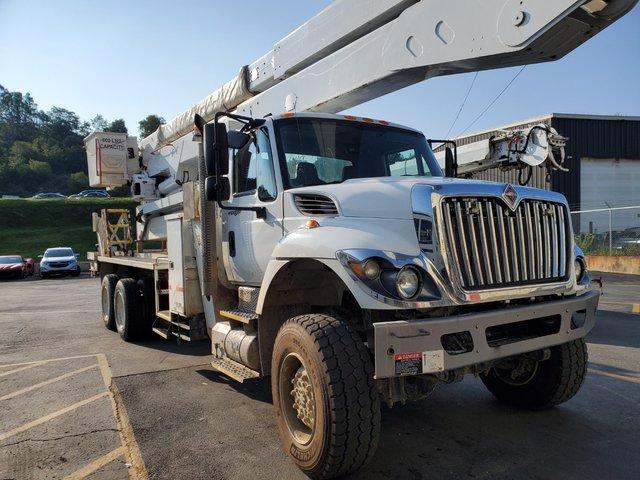 2014 International 7400SFA  6X6 ALTEC TE93 BUCKET