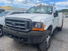 1999 Ford F550 4X4 SERVICE BODY W / AUTO CRANE A3203H