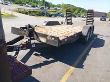 2008 TRAIL TRAIL RITE 8716BBD 16' EQUIPMENT TRAILER