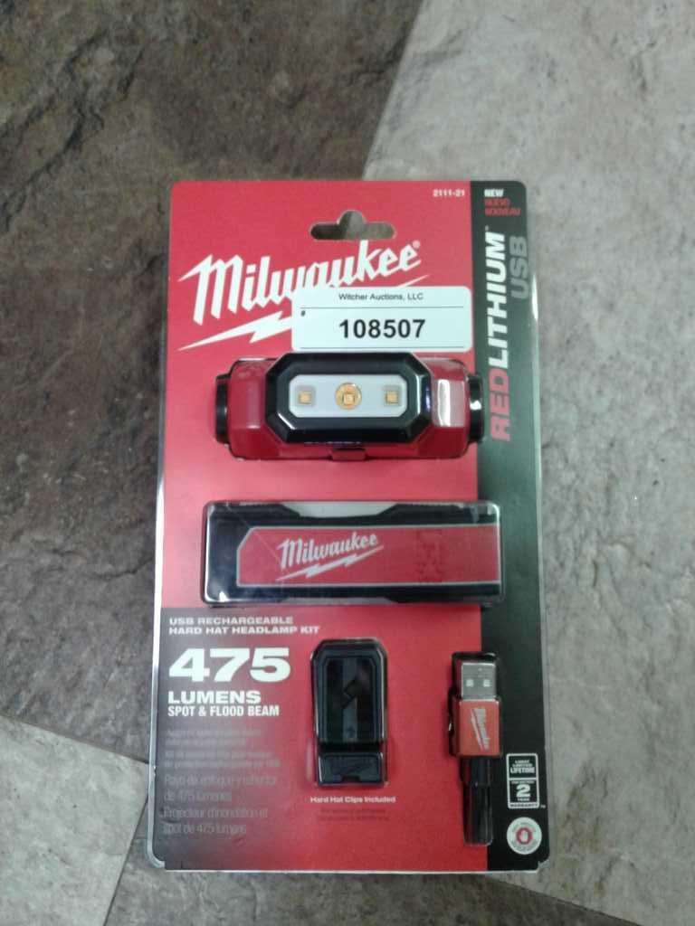 Milwaukee Red Lithium Rechargeable Head Lamp