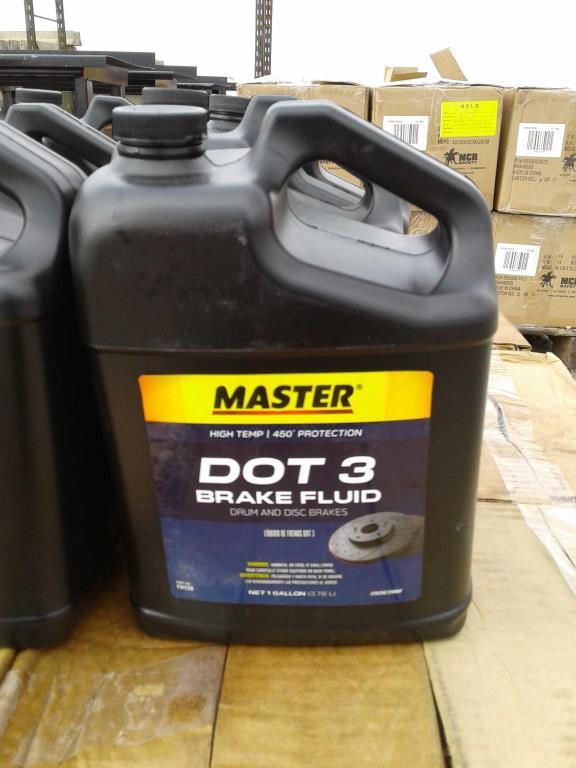 Lot of (44)Gallons Master DOT 3 Brake Fluid