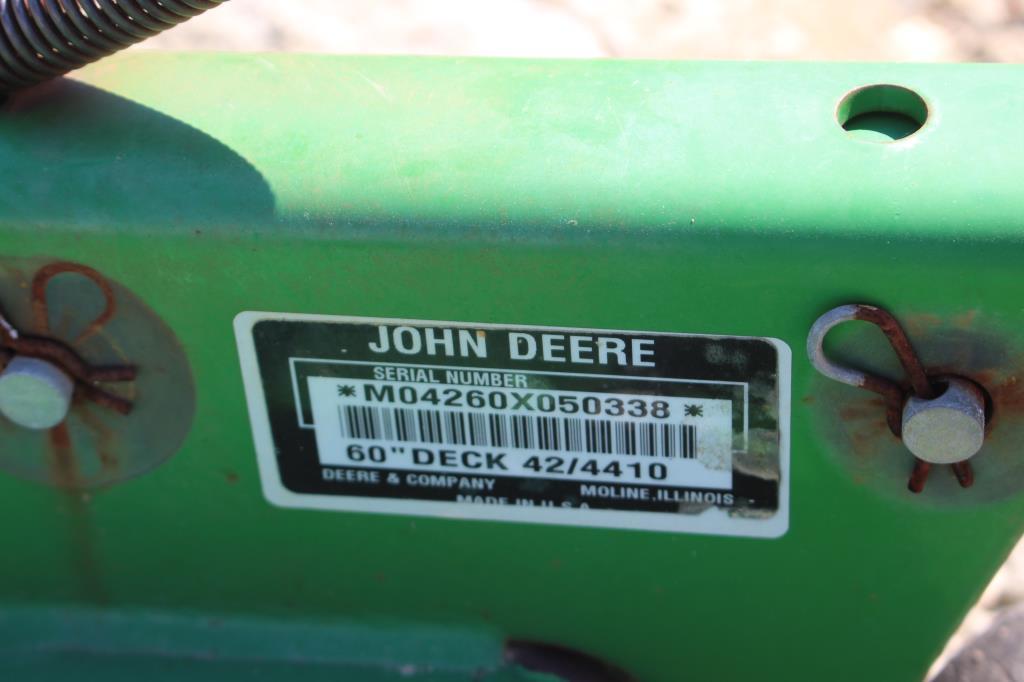 John Deere 60" Mower Deck