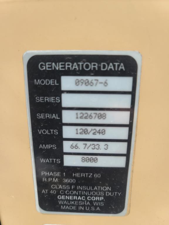 Generac Stand-By Generator w/ Transfer Switch