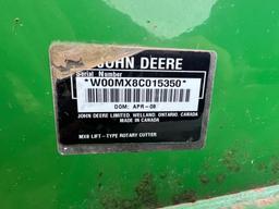 John Deere MX8 8' 3pt Cutter