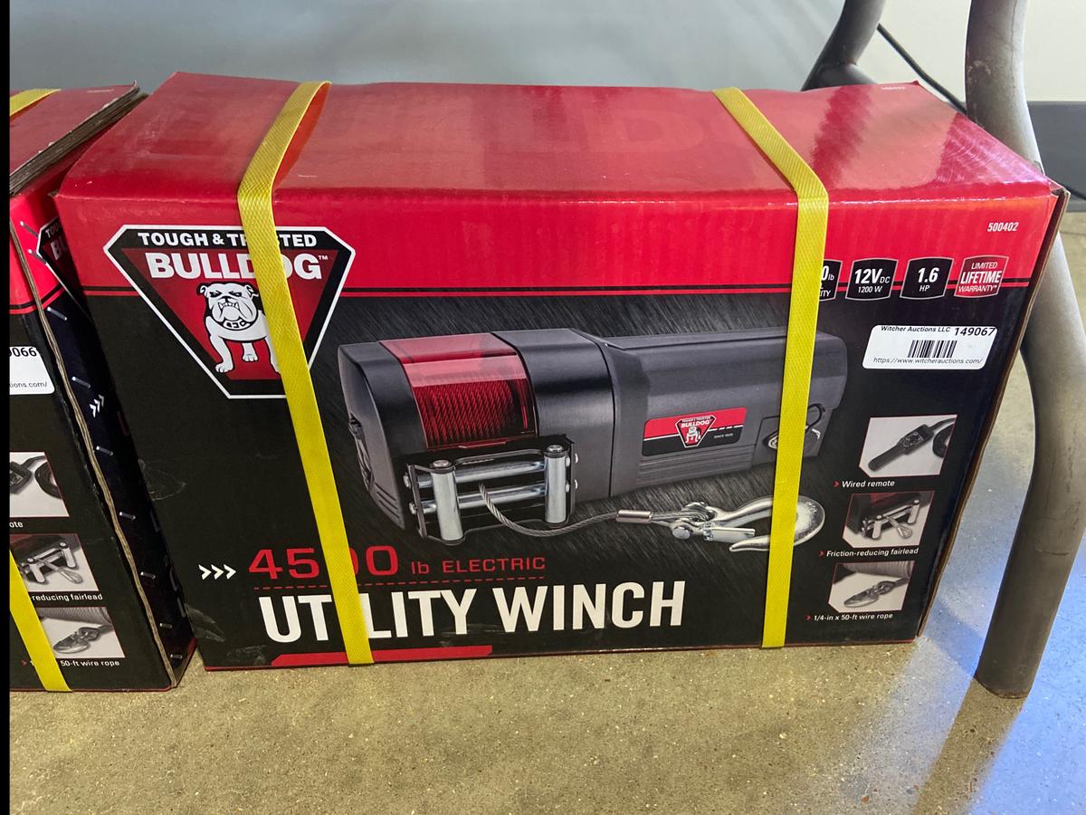 Bulldog 4500lb Electric Utility Winch w/ Remote