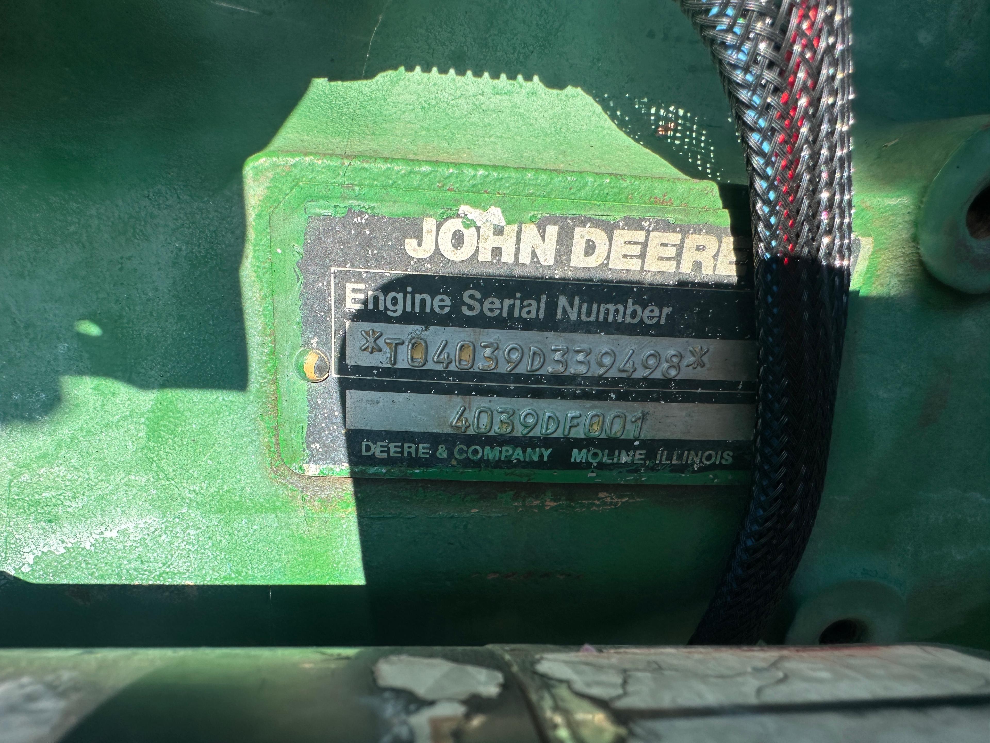 John Deere 4039D 4cyl Diesel Power Unit w/ Stand