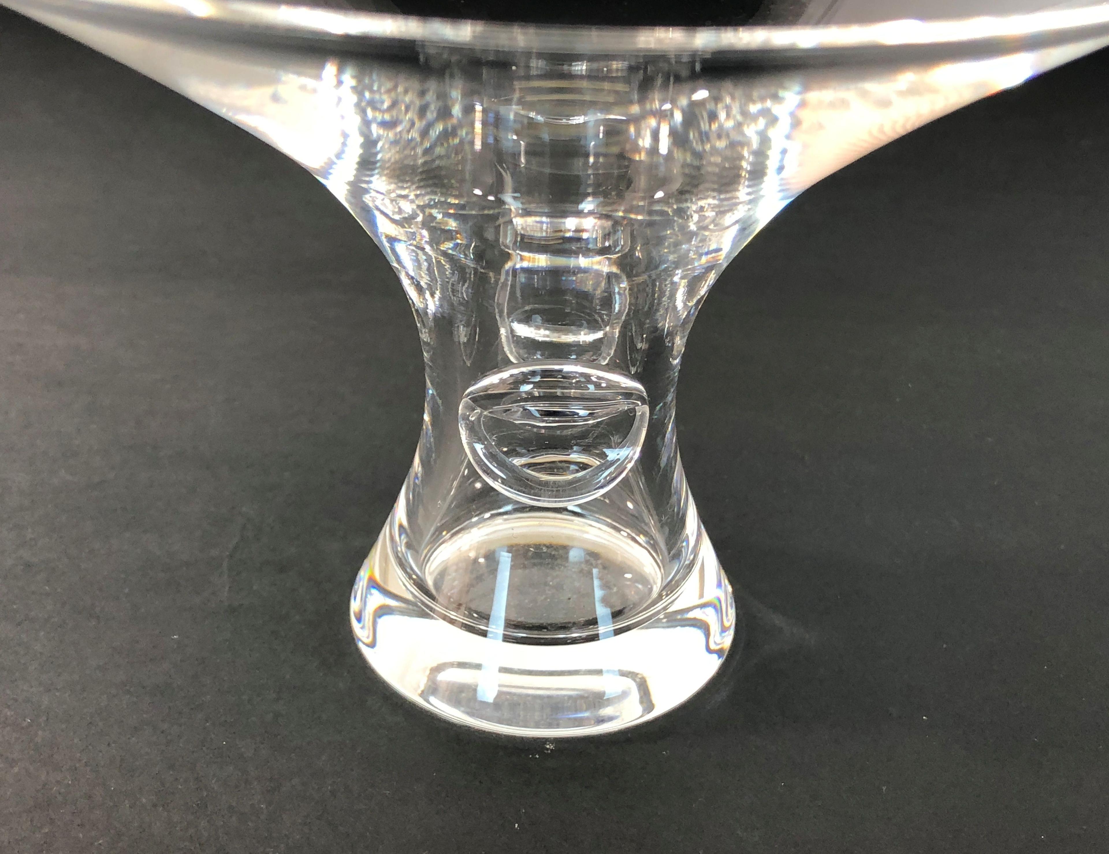 Pair of Vintage Steuben Crystal Vases