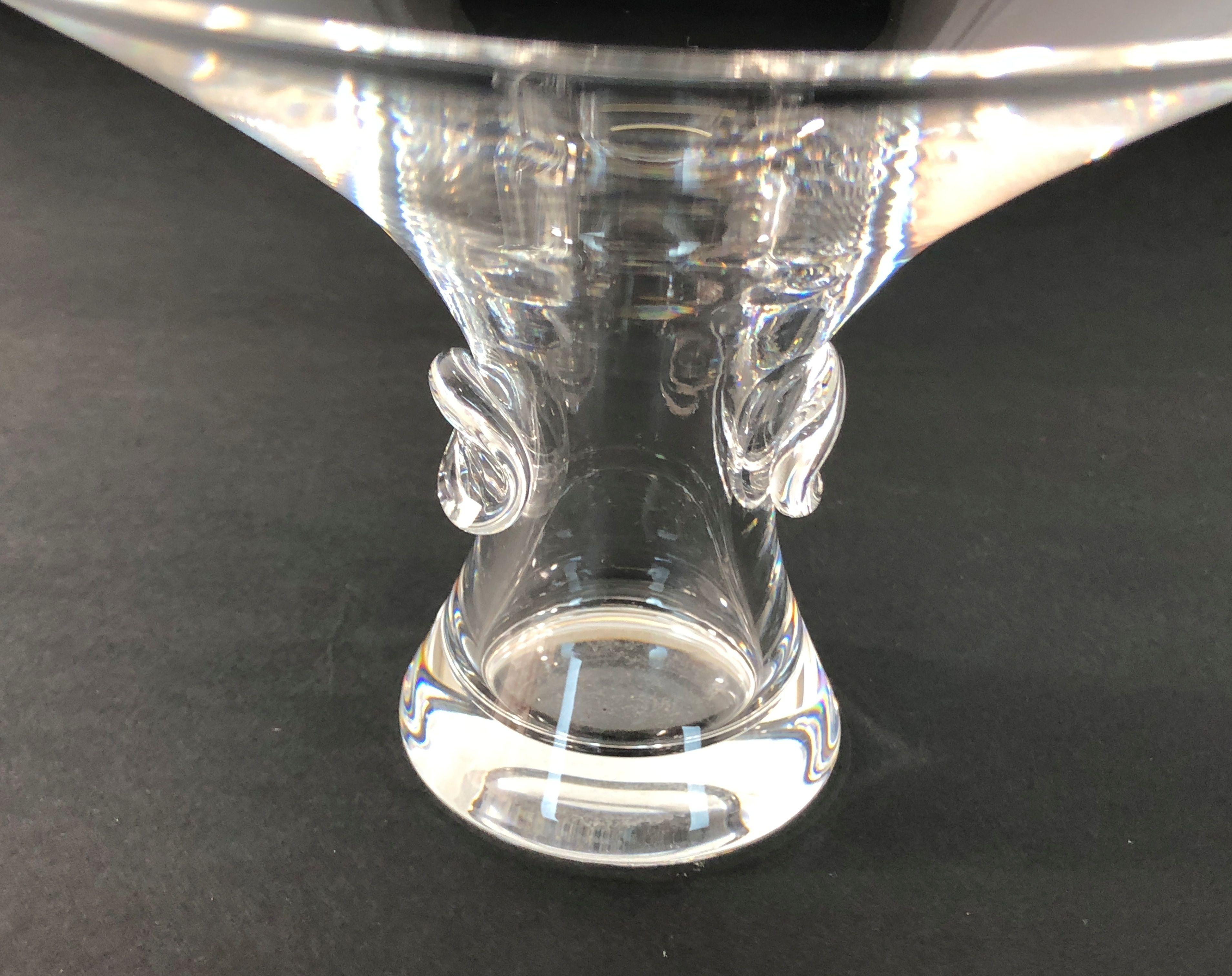 Pair of Vintage Steuben Crystal Vases