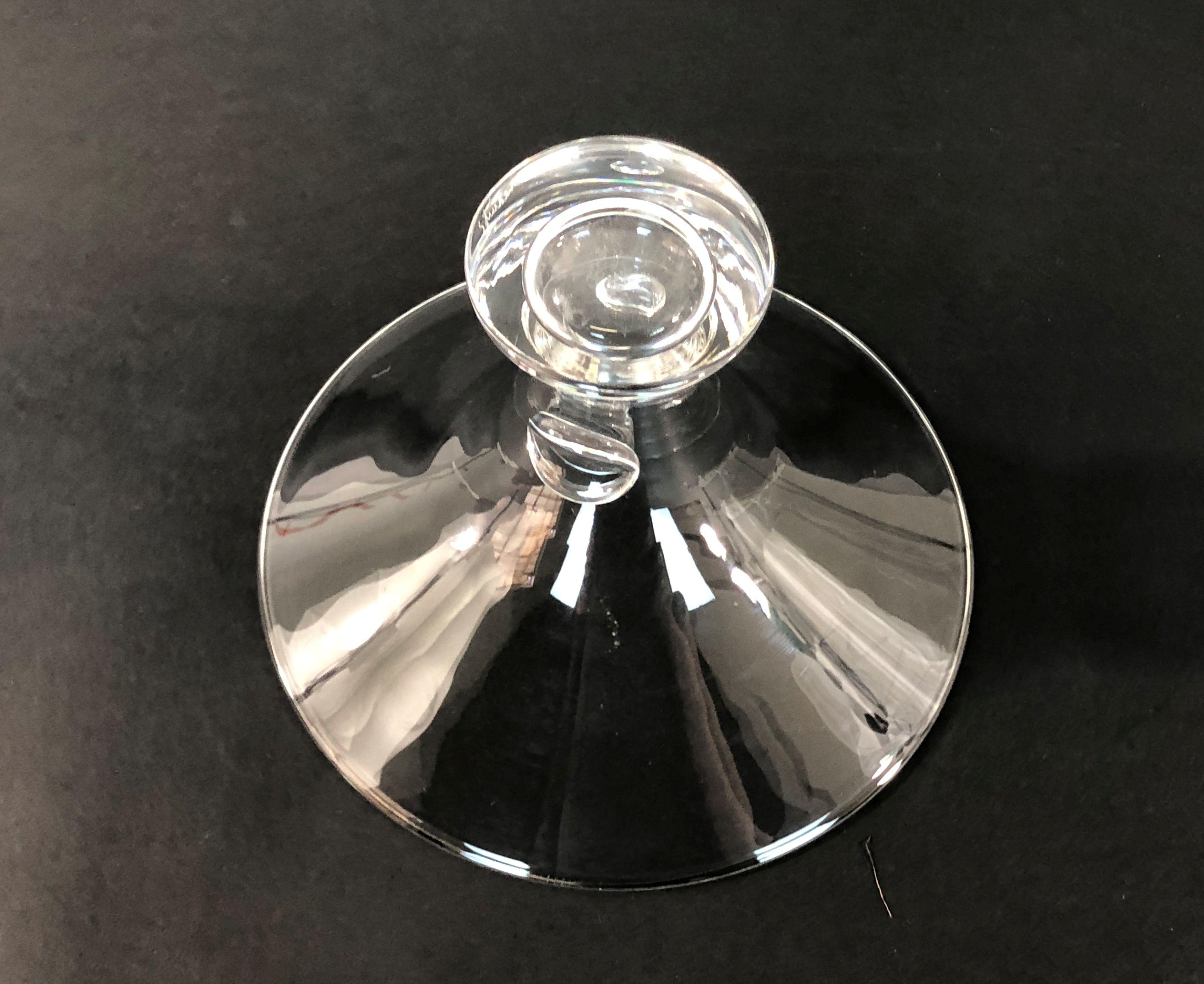 Pair of Vintage Steuben Crystal Vases