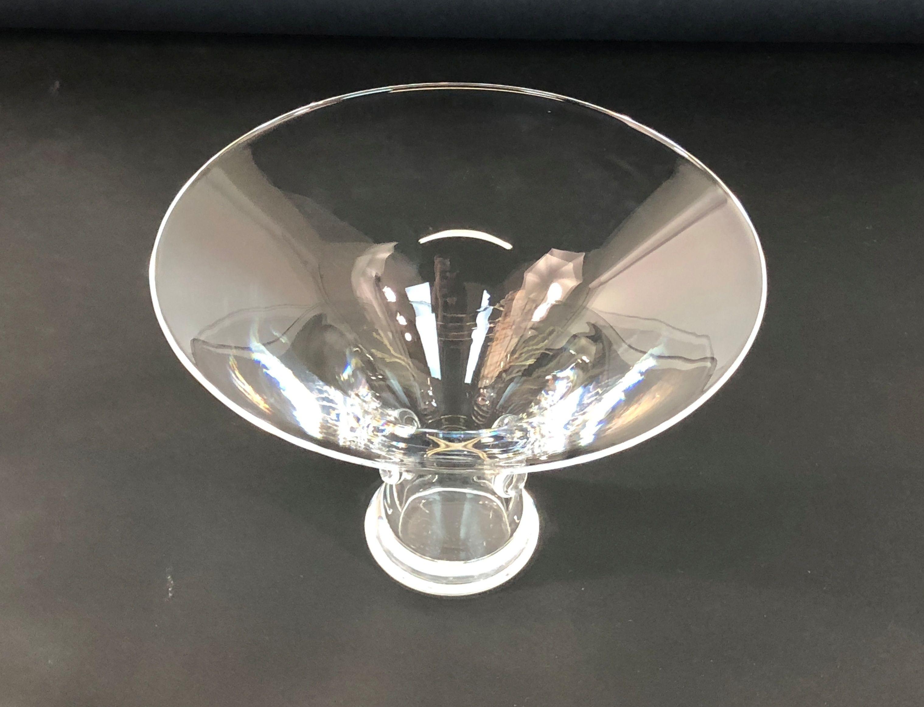 Pair of Vintage Steuben Crystal Vases