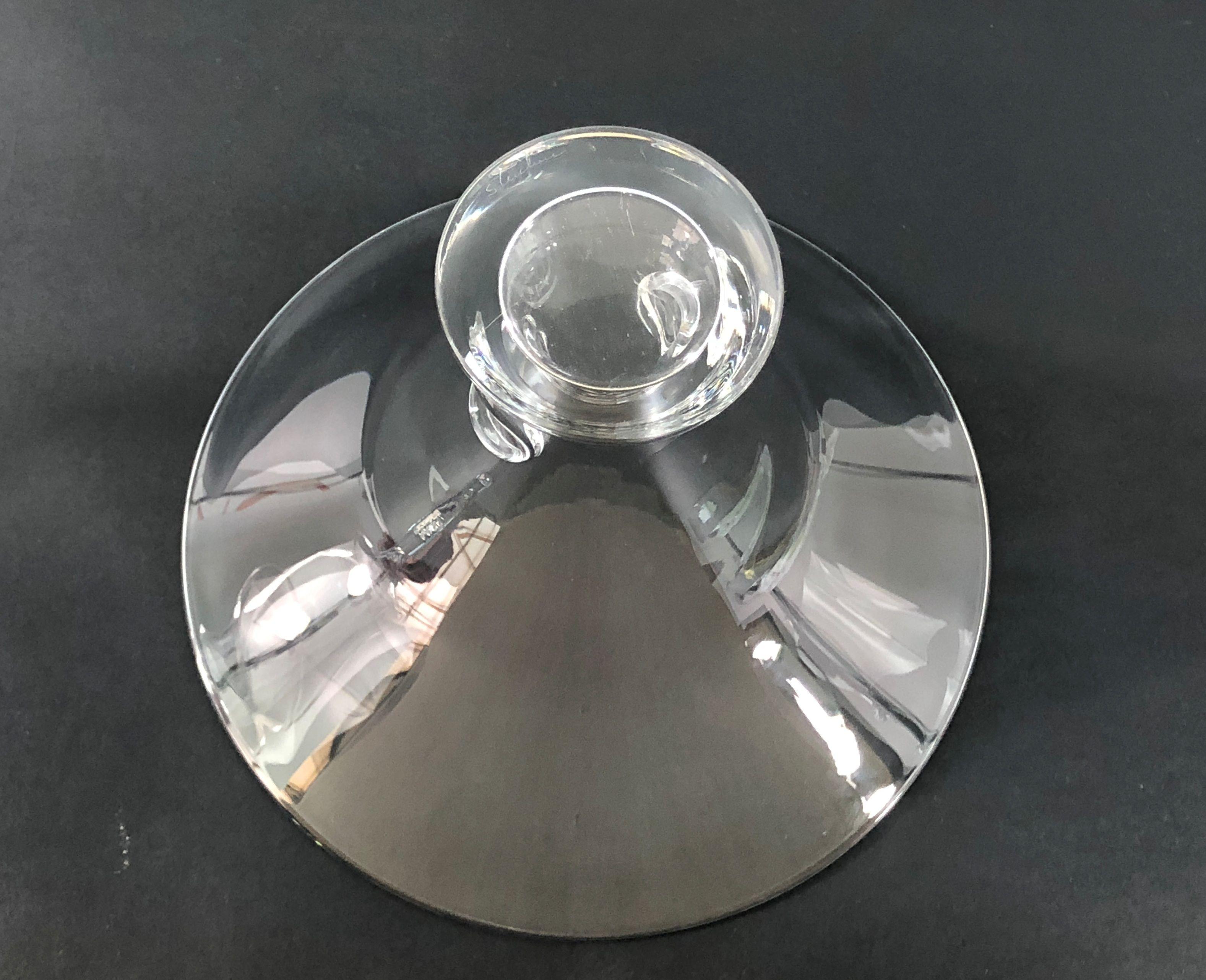 Pair of Vintage Steuben Crystal Vases