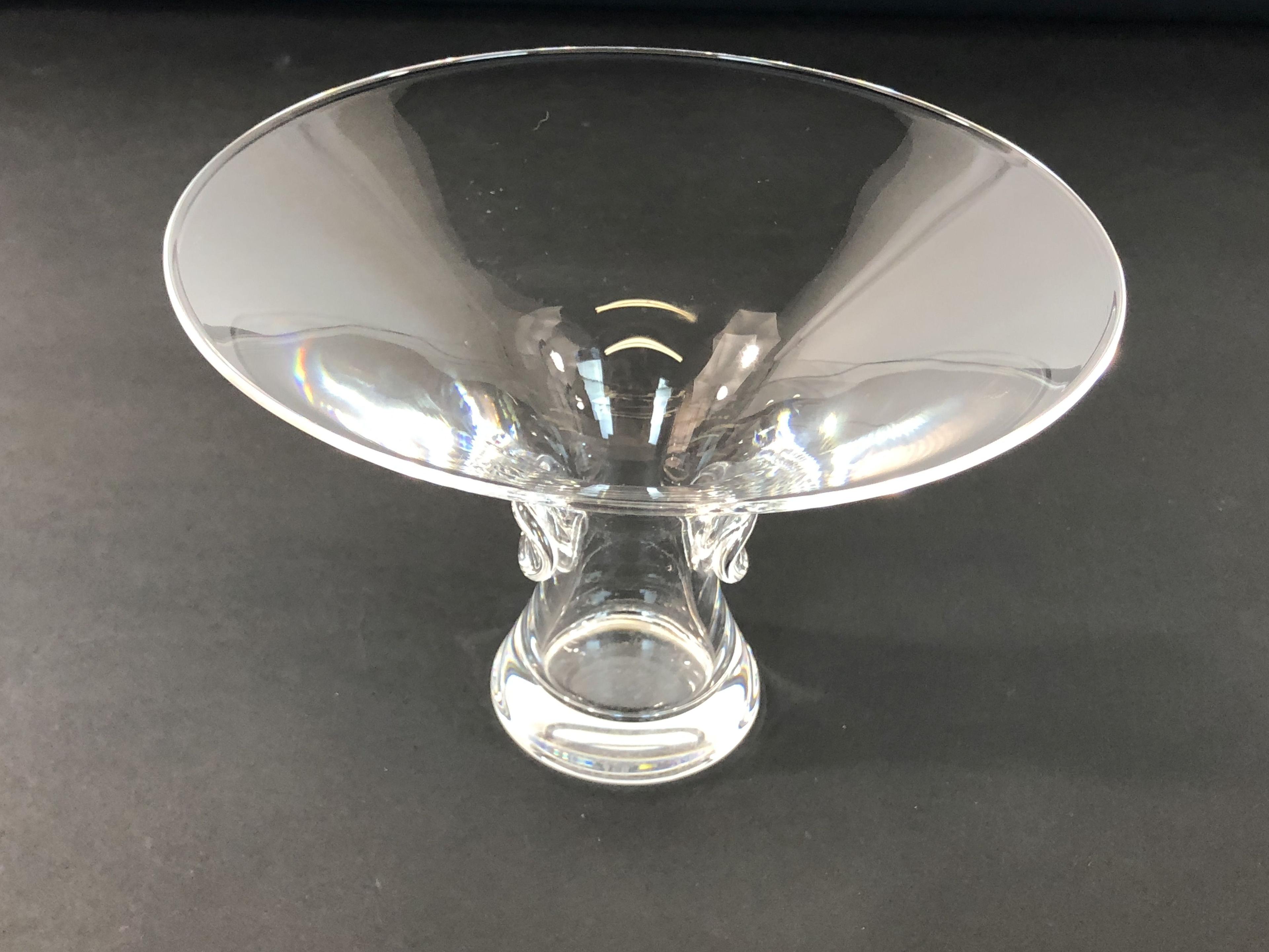 Pair of Vintage Steuben Crystal Vases