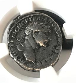 NGC Graded Ancient Coin, Phoenicia, Tyre, Trajan, AD 98-117, Graded VF