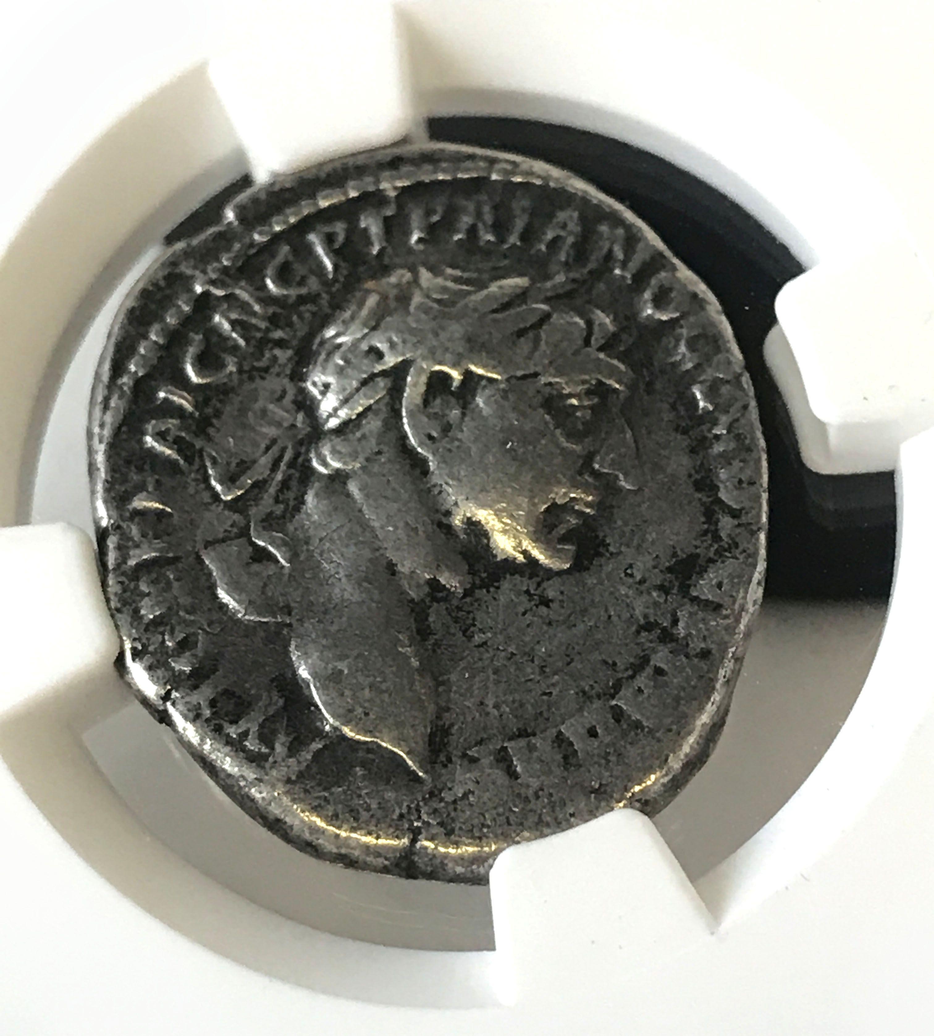 NGC Graded Ancient Coin, Phoenicia, Tyre, Trajan, AD 98-117, Graded VF