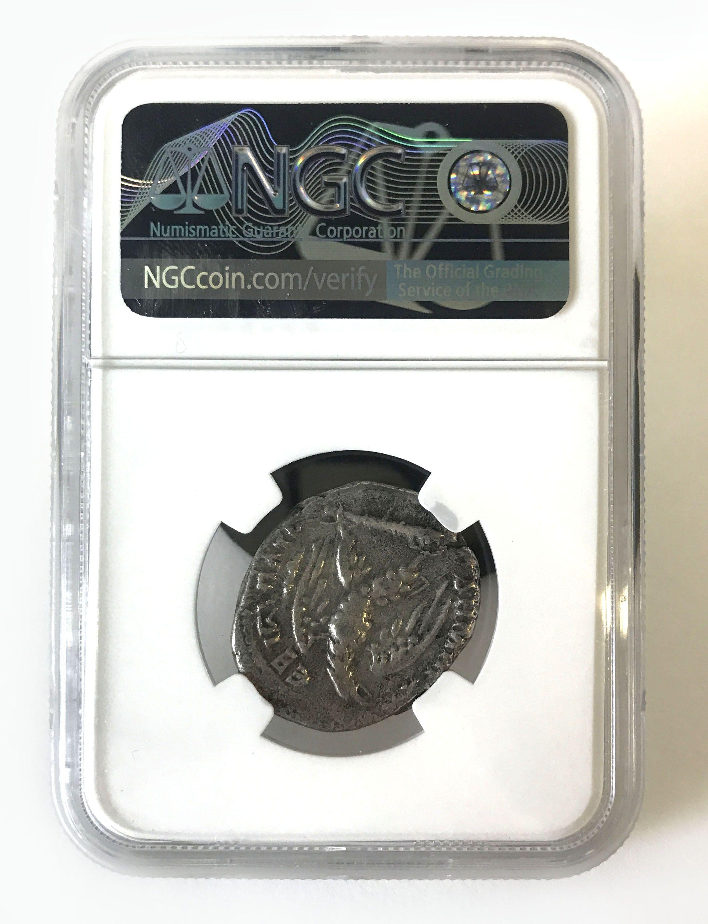 NGC Graded Ancient Coin, Phoenicia, Tyre, Trajan, AD 98-117, Graded VF