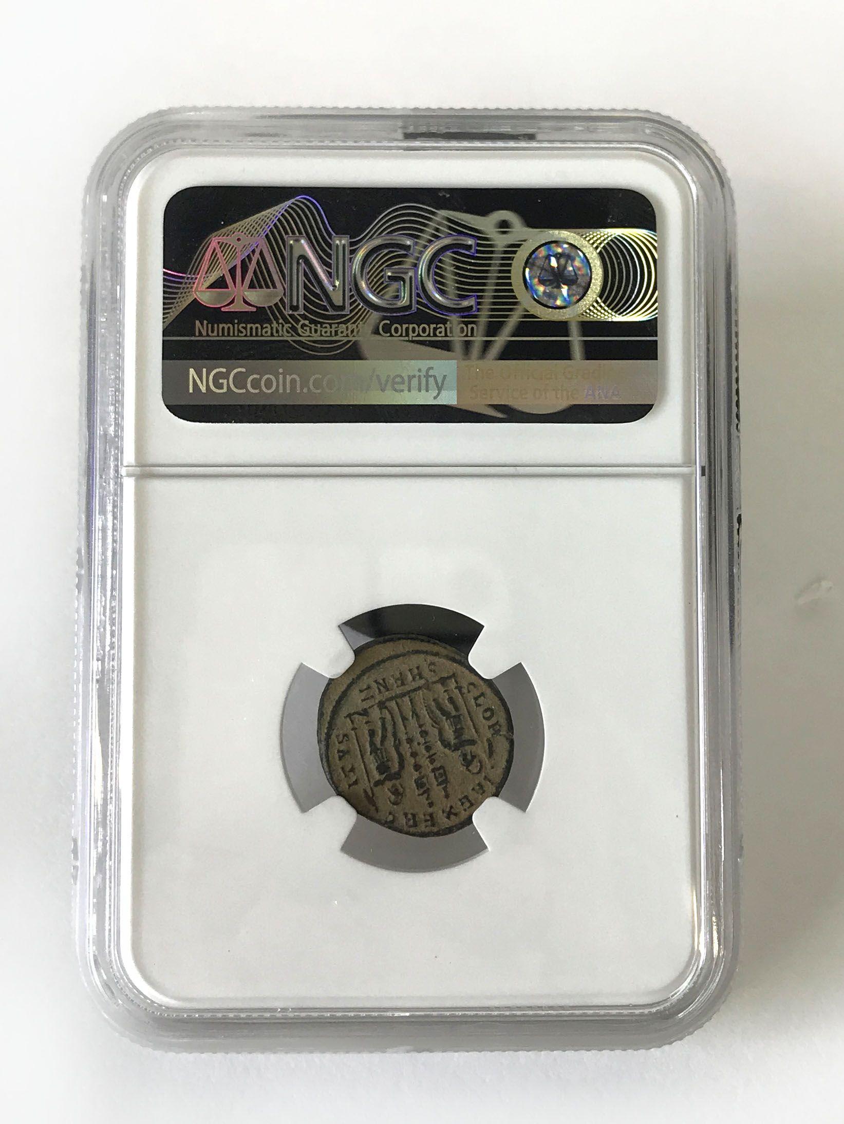 NGC Graded Ancient Coin, Roman Empire, Constantius II, AD 337-361, Graded Ch VF