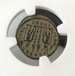 NGC Graded Ancient Coin, Roman Empire, Constantius II, AD 337-361, Graded Ch VF