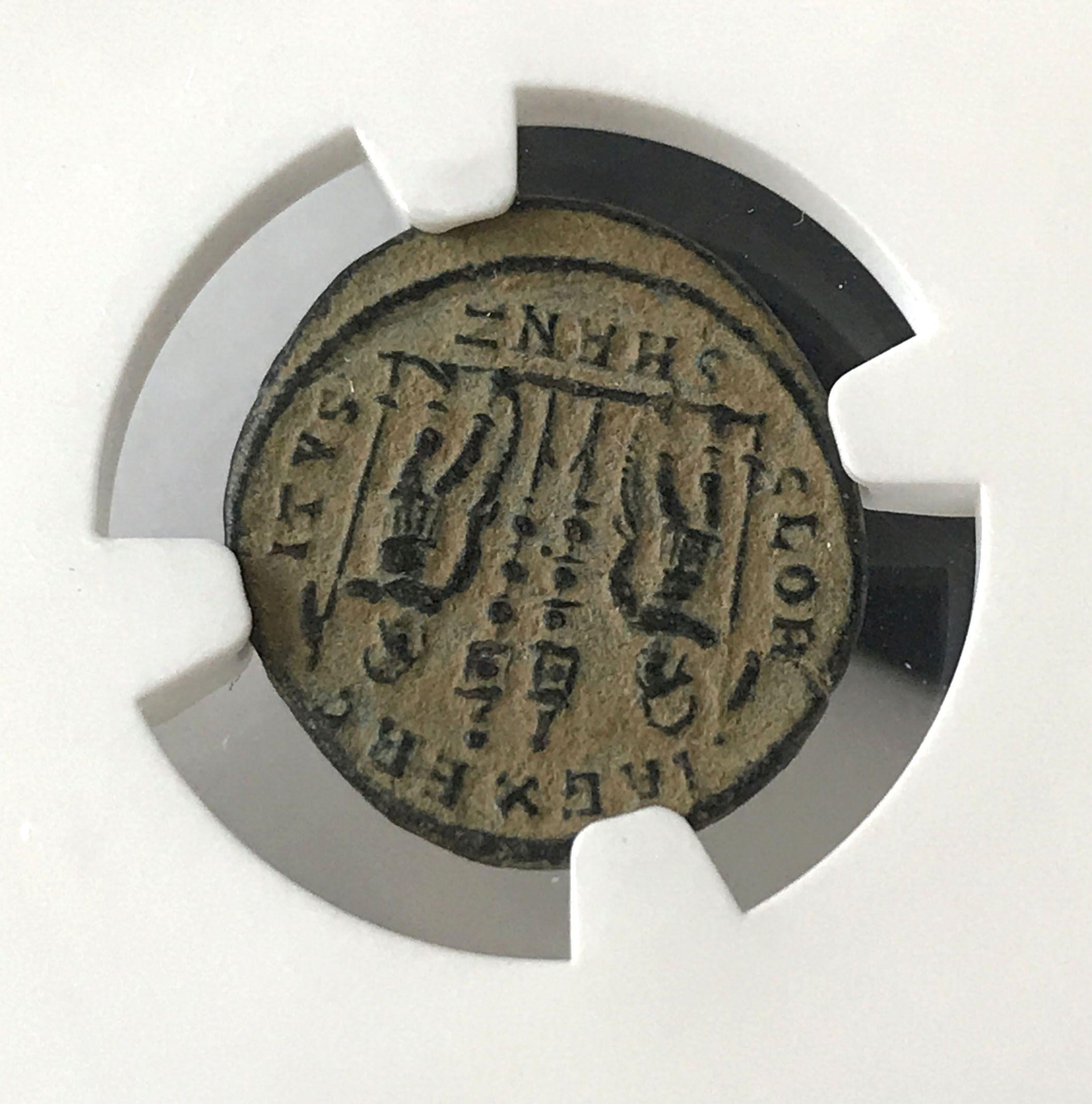 NGC Graded Ancient Coin, Roman Empire, Constantius II, AD 337-361, Graded Ch VF