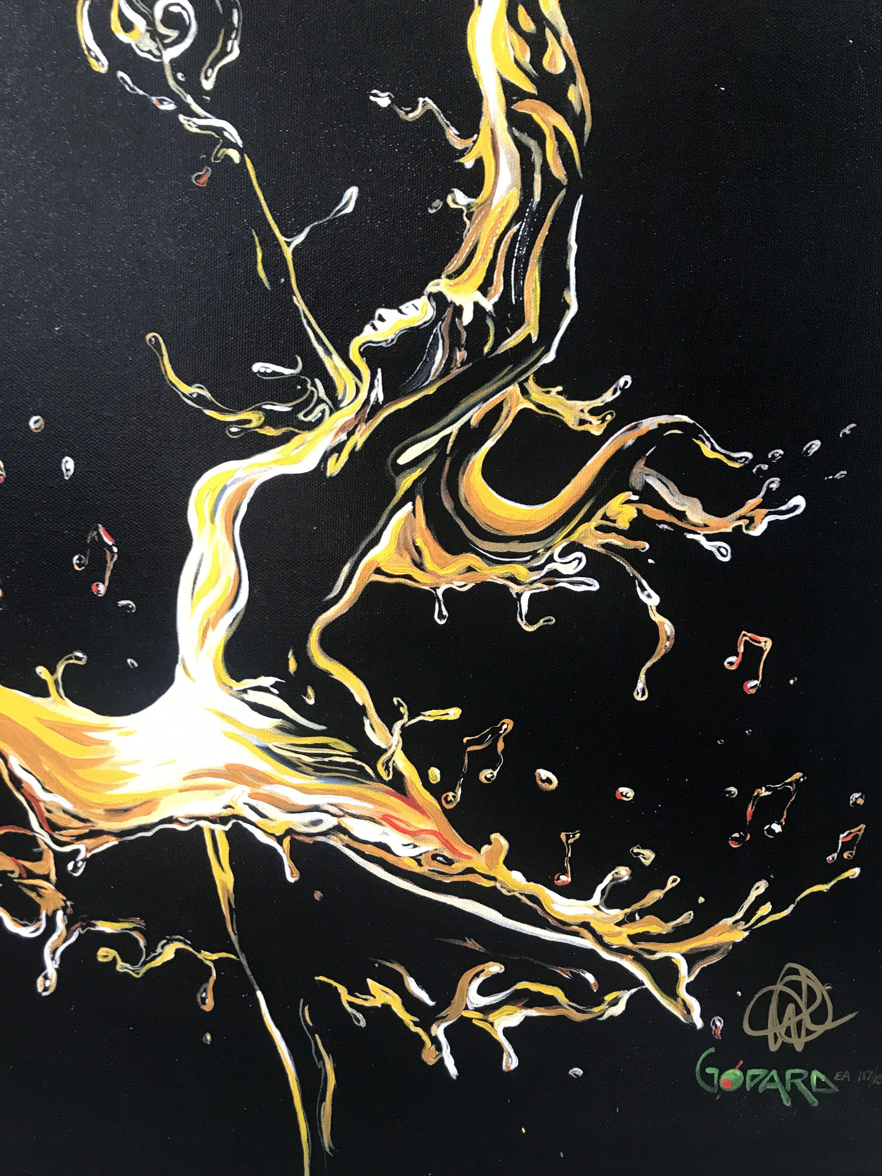 Michael Godard Enhanced Giclee on Canvas "Dancing on the Pallette" EA 117/150