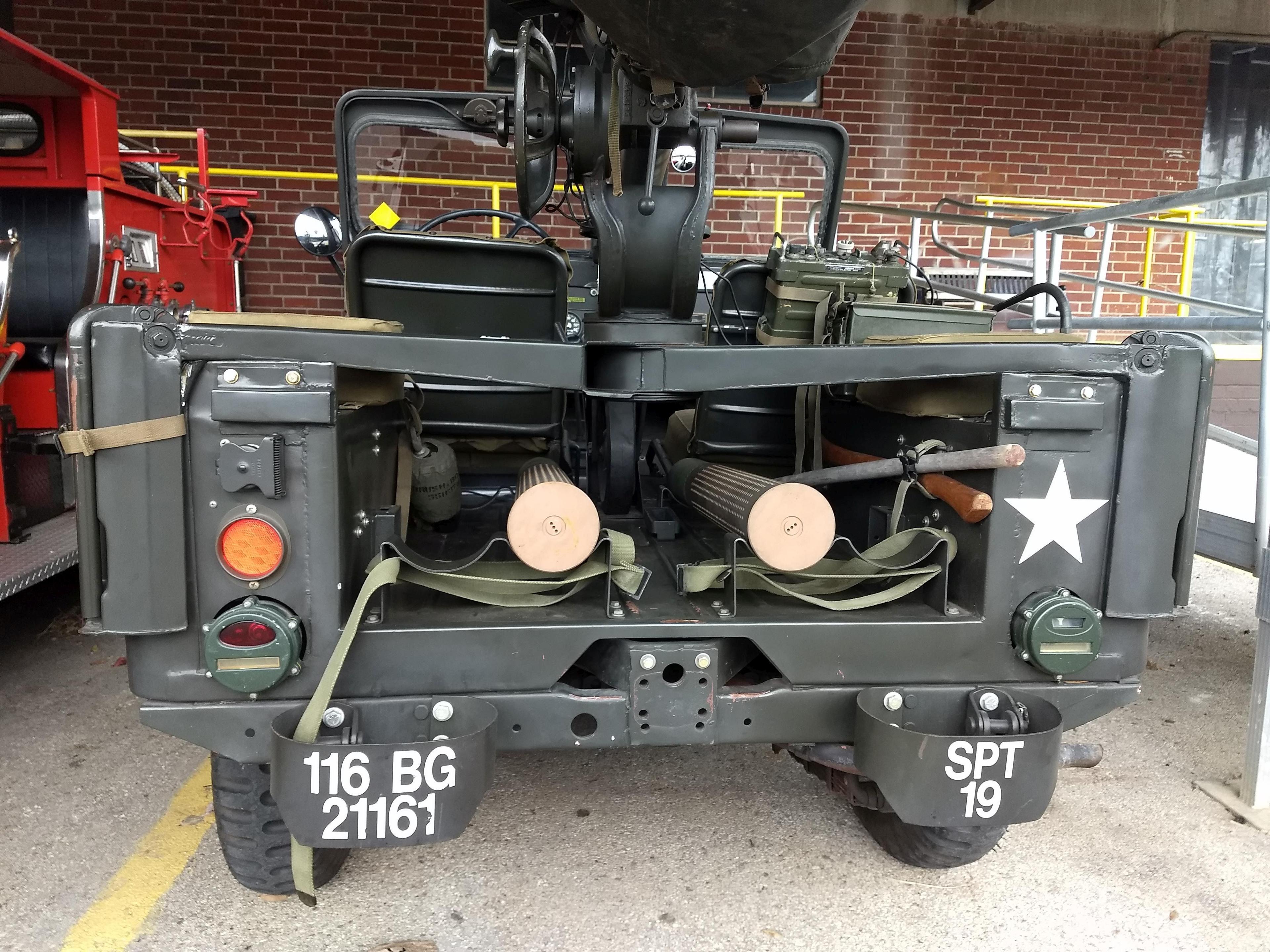 1955 Willys Motors M38A1 with Mounted M40A4 and M8C Rifles