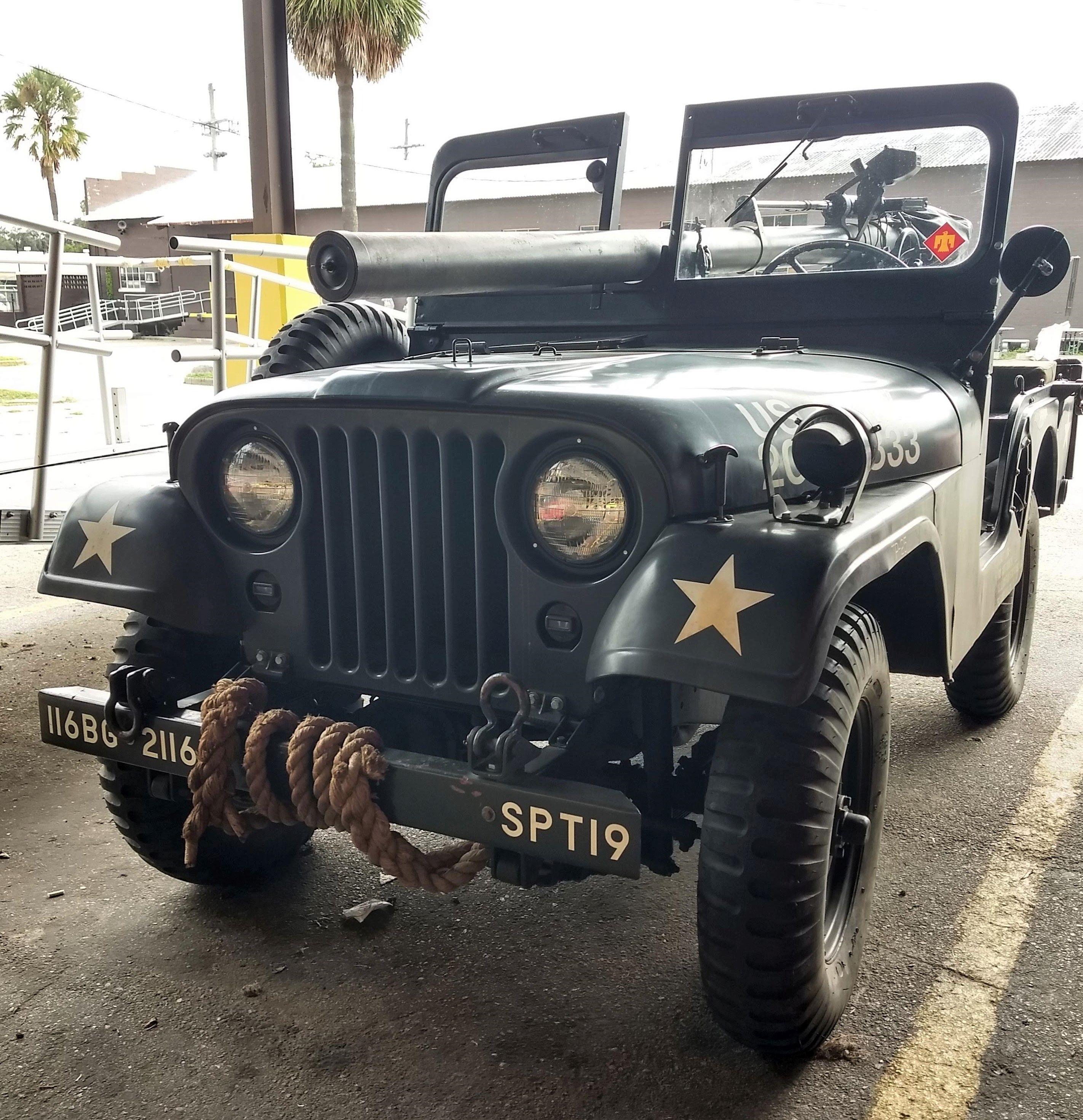 1955 Willys Motors M38A1 with Mounted M40A4 and M8C Rifles