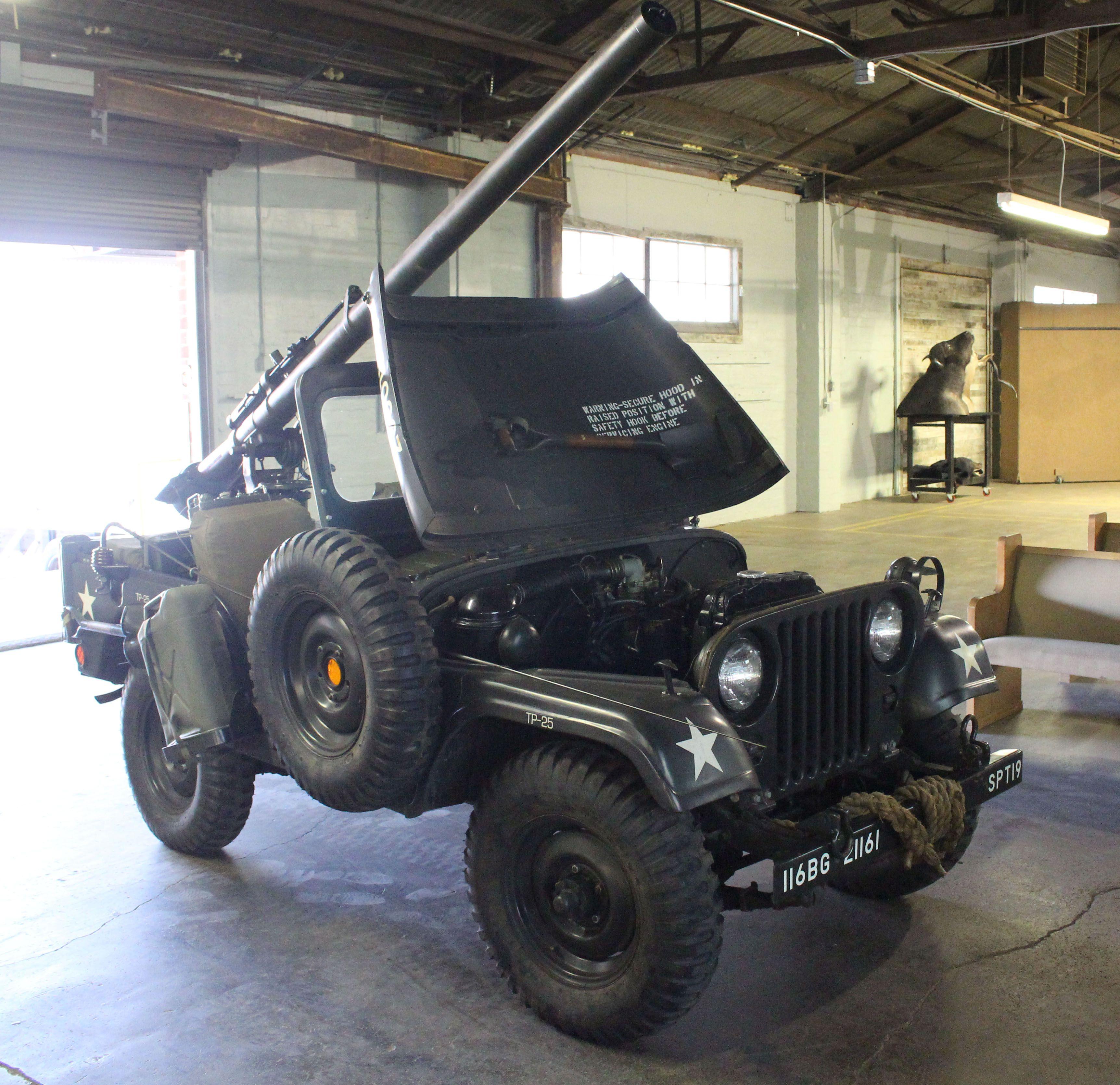 1955 Willys Motors M38A1 with Mounted M40A4 and M8C Rifles