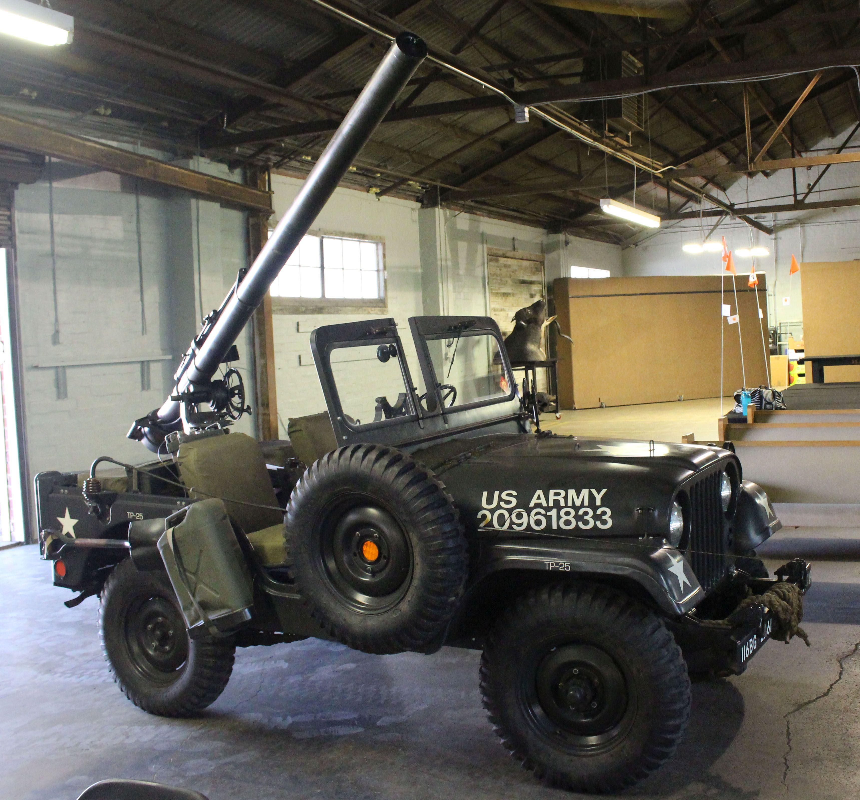 1955 Willys Motors M38A1 with Mounted M40A4 and M8C Rifles