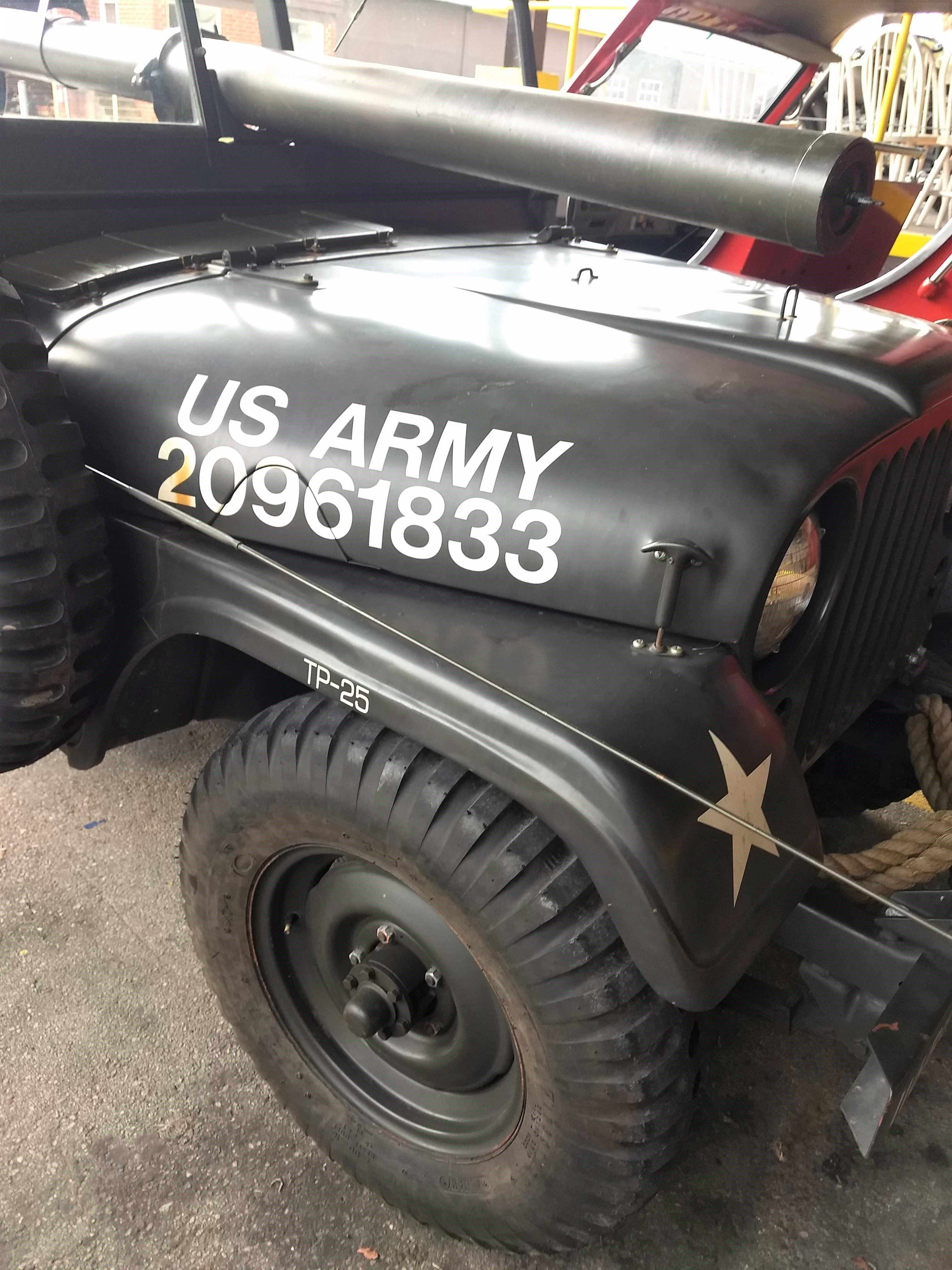 1955 Willys Motors M38A1 with Mounted M40A4 and M8C Rifles