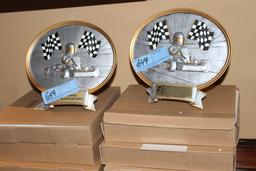 Lot of (12) Go Kart Racing Oval Plaques