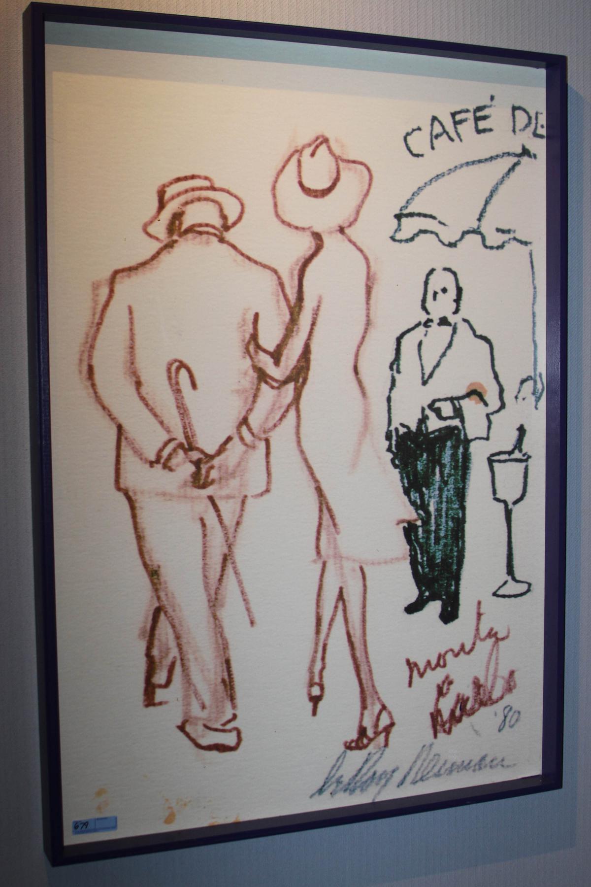 LeRoy Neiman Reproduction Print “Café De”