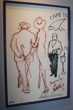 LeRoy Neiman Reproduction Print “Café De”