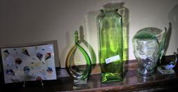 Lot of (12) Pc Decorative Style Glassware