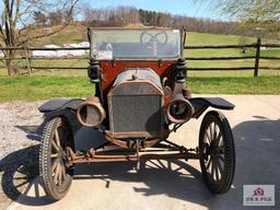 1914 Ford Model T Brass Roadster with carbide generator (with WV State Road Commission inspection