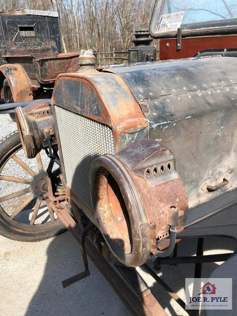 1914 Ford Model T Brass Roadster with carbide generator (with WV State Road Commission inspection